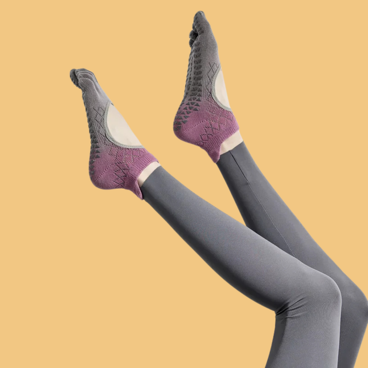 Chaussettes antidérapantes Pilates/Yoga Short-Cut Evo Vert