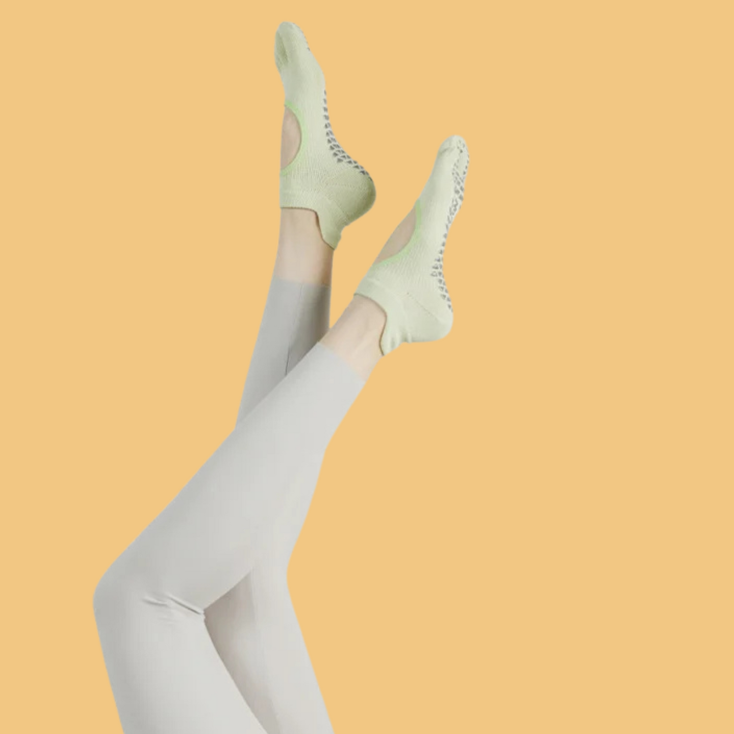 Chaussettes antidérapantes Pilates/Yoga Short-Cut Evo II Vert