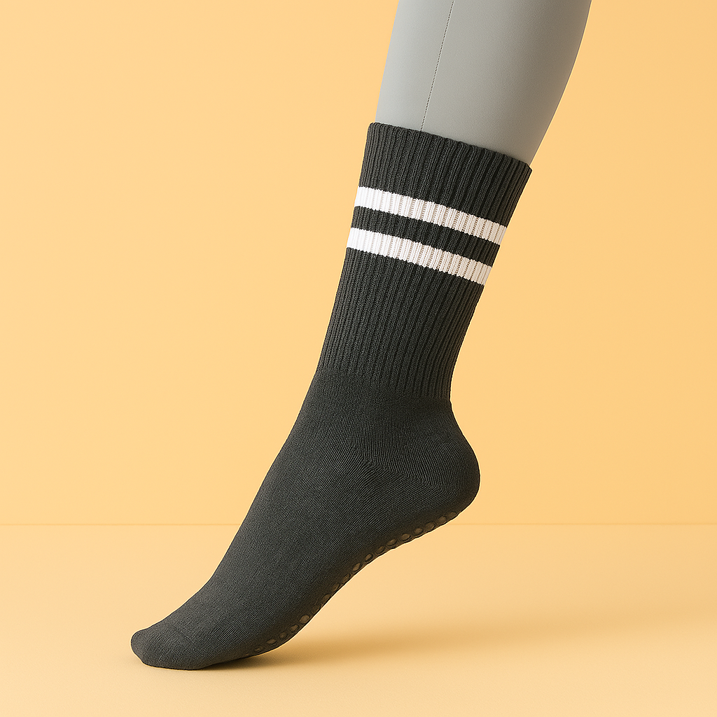 Chaussettes antidérapantes spéciales hiver Gris