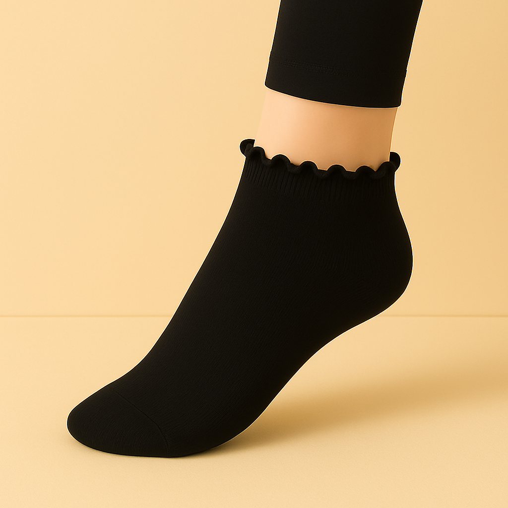 Chaussettes antidérapantes haute Violet