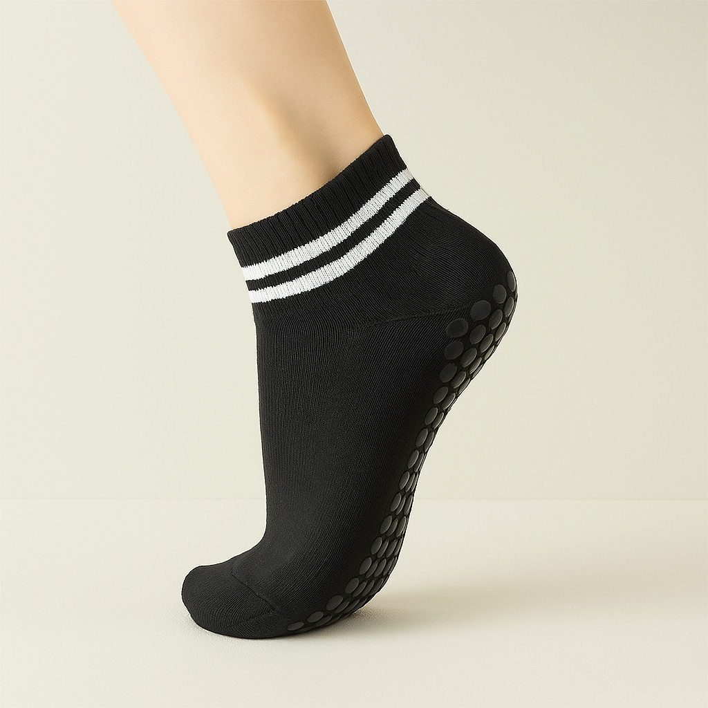 Chaussettes antidérapantes Pilates/Yoga Jaune