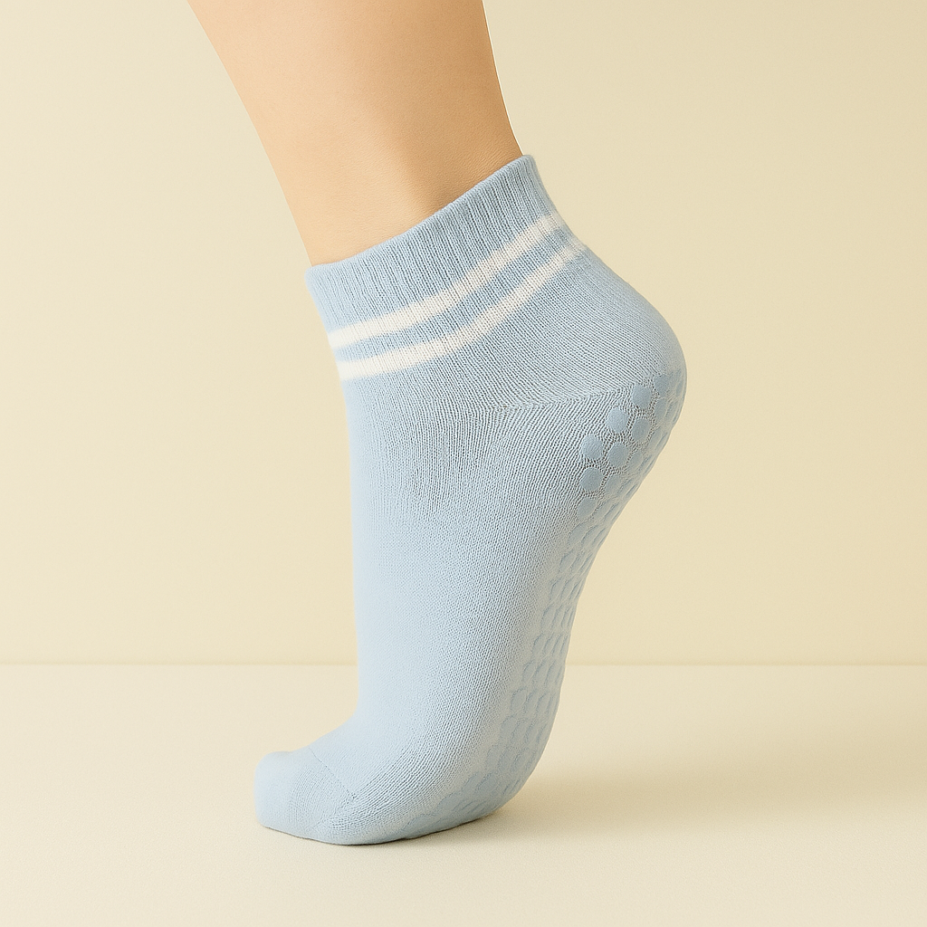 Chaussettes antidérapantes Pilates/Yoga Jaune