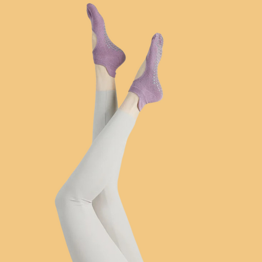 Chaussettes antidérapantes Pilates/Yoga Short-Cut Evo II Violet