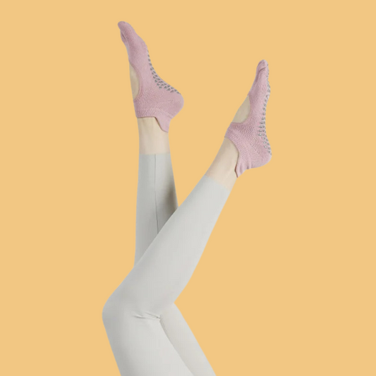 Chaussettes antidérapantes Pilates/Yoga Short-Cut Evo II Rose