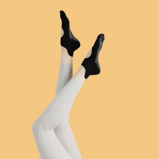 Chaussettes antidérapantes Pilates/Yoga Short-Cut Evo II Noir