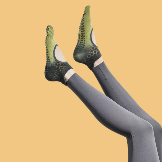 Chaussettes antidérapantes Pilates/Yoga Short-Cut Evo Jaune