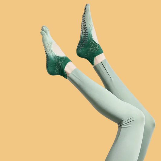 Chaussettes antidérapantes Pilates/Yoga Short-Cut Evo Gris
