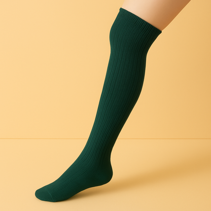 Chaussettes mi-cuisse antidérapantes Pilates/Yoga Rose