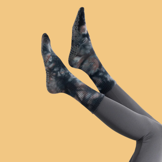 Chaussettes antidérapantes Pilates/Yoga Tie-dye Noir