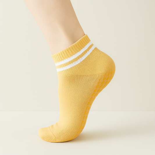 Chaussettes antidérapantes Pilates/Yoga Jaune