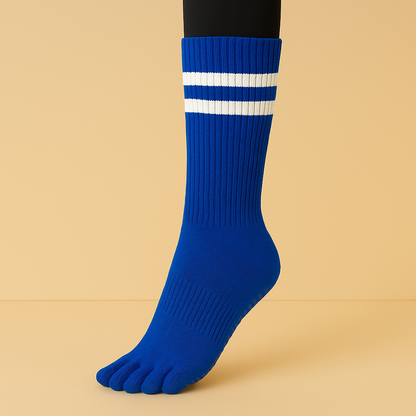 Chaussettes antidérapantes doigts Long-Cut Gris