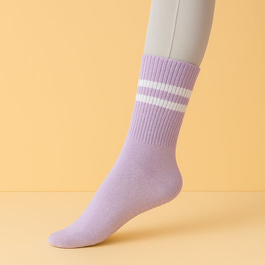 Chaussettes antidérapantes spéciales hiver Violet