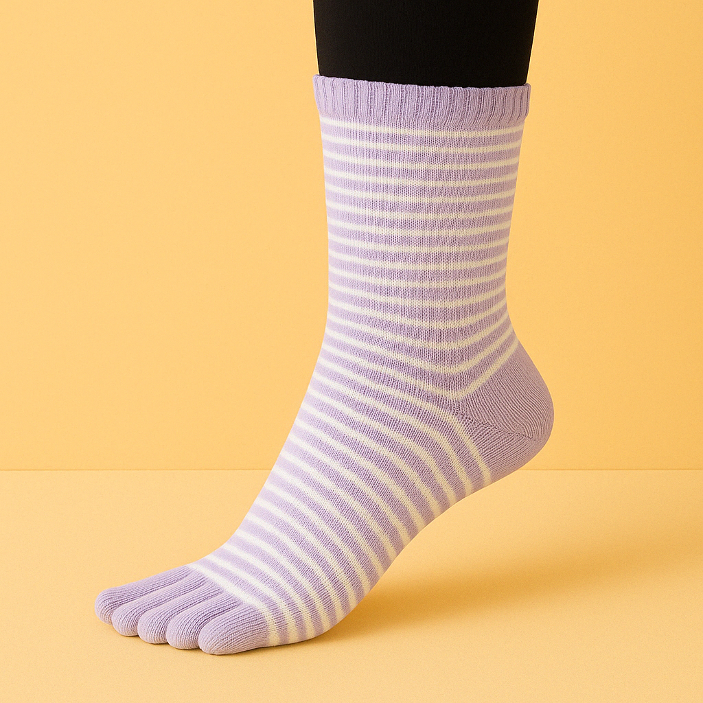 Chaussettes antidérapantes orteils Pilates/Yoga Rose