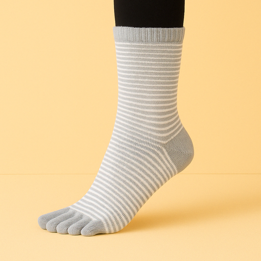 Chaussettes antidérapantes orteils Pilates/Yoga Violet