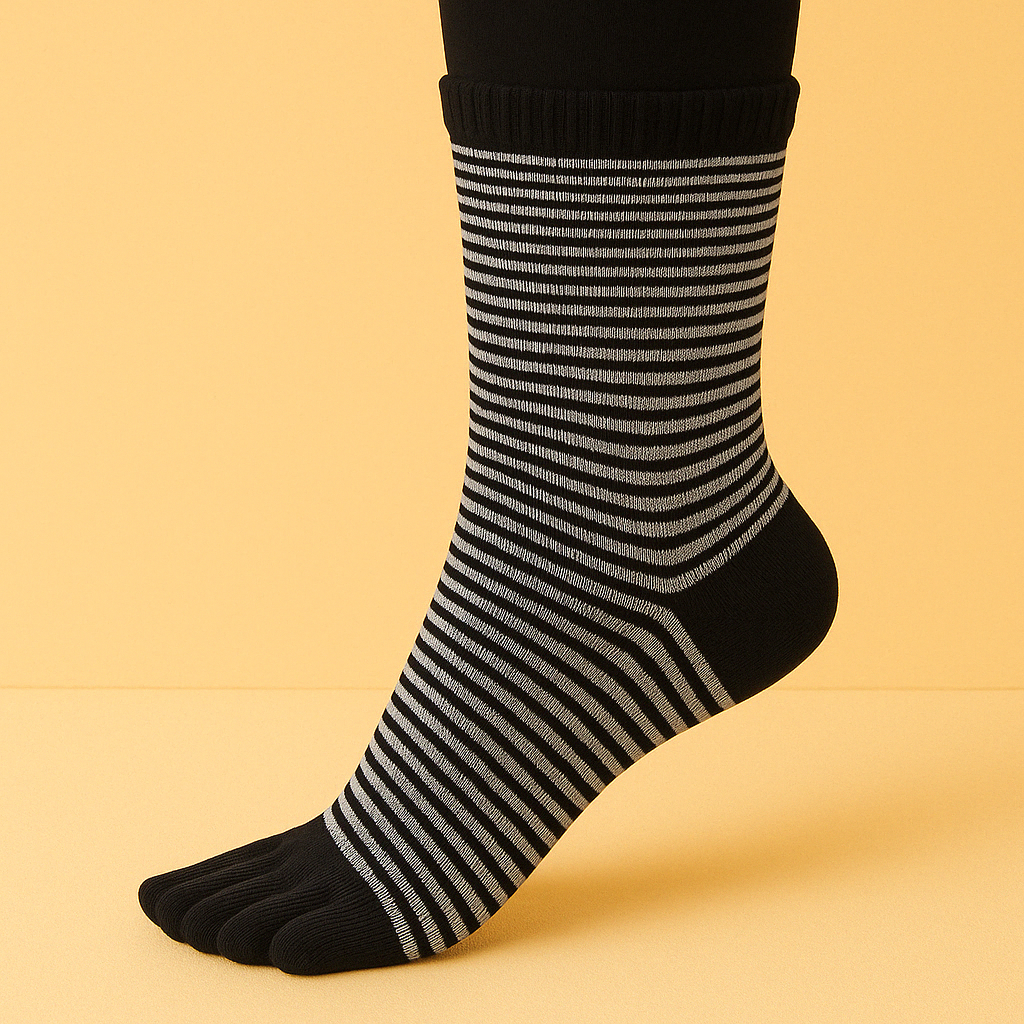 Chaussettes antidérapantes orteils Pilates/Yoga Rose