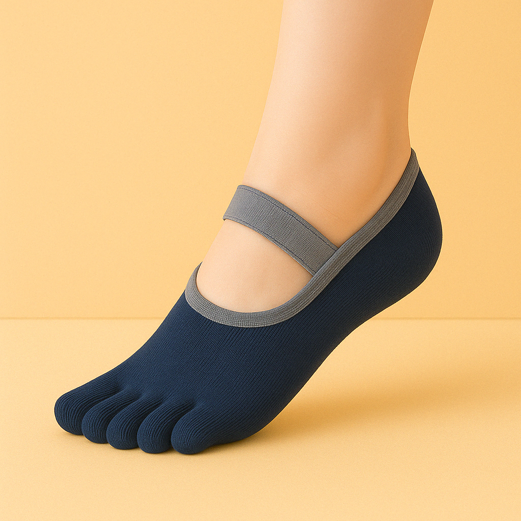 Chaussettes de yoga antidérapantes Vert