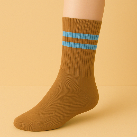 Chaussettes antidérapantes haute Blanc