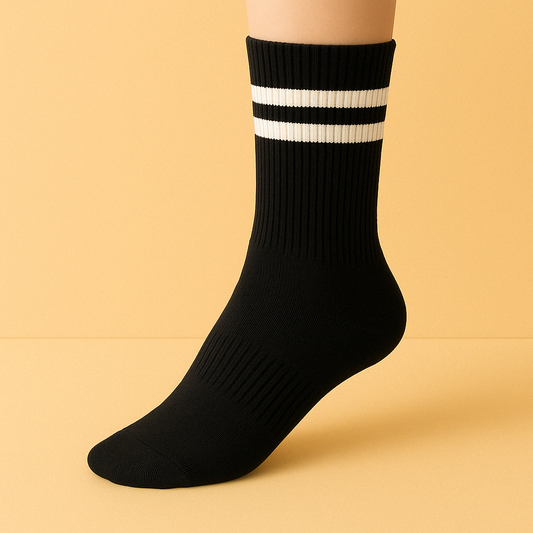 Chaussettes antidérapantes Pilates/Yoga Short-Cut Noir