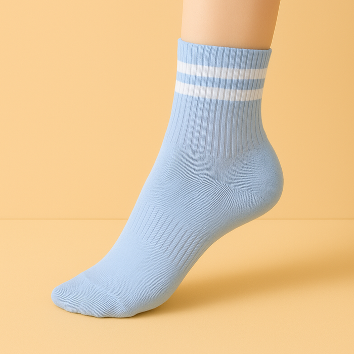 Chaussettes Short-Cut antidérapantes Bleu