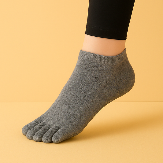 Chaussettes Pilates antidérapantes Gris