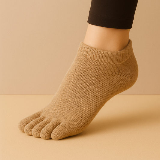 Chaussettes Pilates antidérapantes Beige