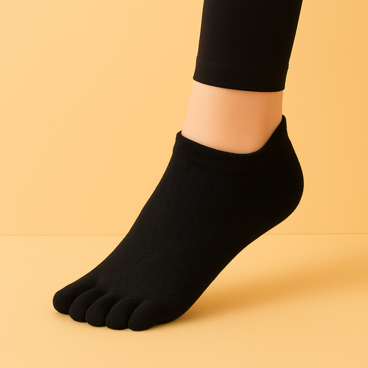 Chaussettes Pilates antidérapantes Noir
