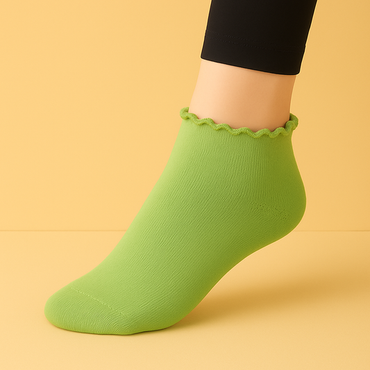 Chaussettes antidérapantes haute Beige