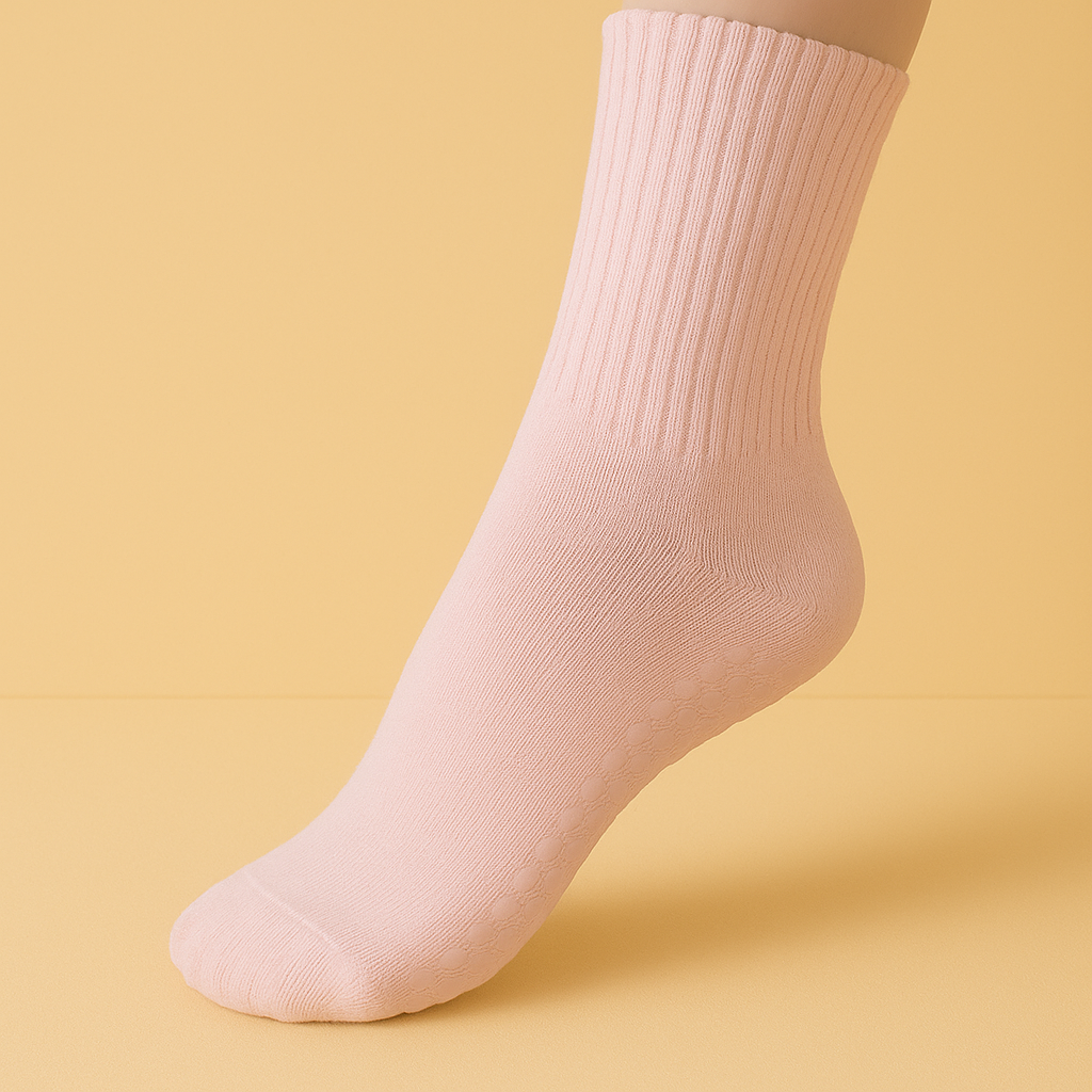 Chaussettes antidérapantes Pilates/Yoga Rose