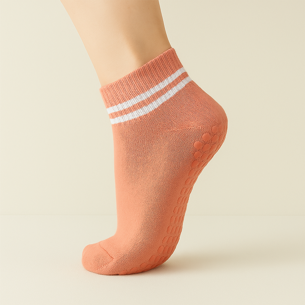Chaussettes antidérapantes Pilates/Yoga Jaune