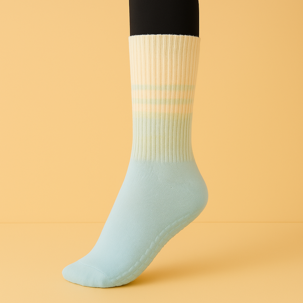 Chaussettes antidérapantes Pilates/Yoga Jaune