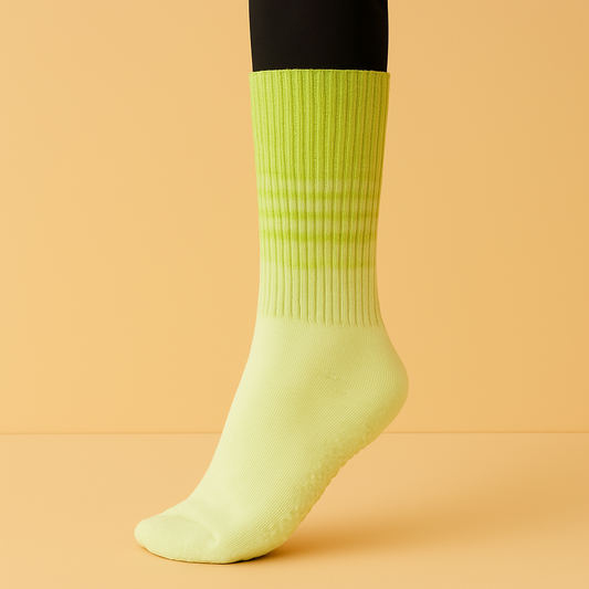 Chaussettes antidérapantes Pilates/Yoga Jaune