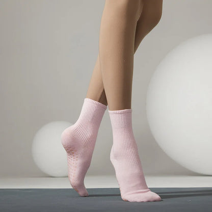 Chaussettes antidérapantes Pilates/Yoga Beige