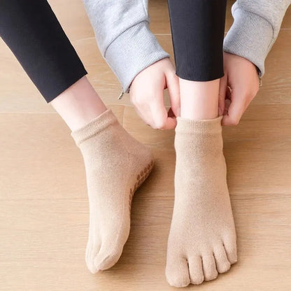 Chaussettes Pilates antidérapantes Orange