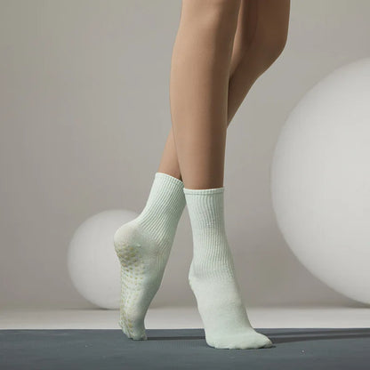 Chaussettes antidérapantes Pilates/Yoga Beige