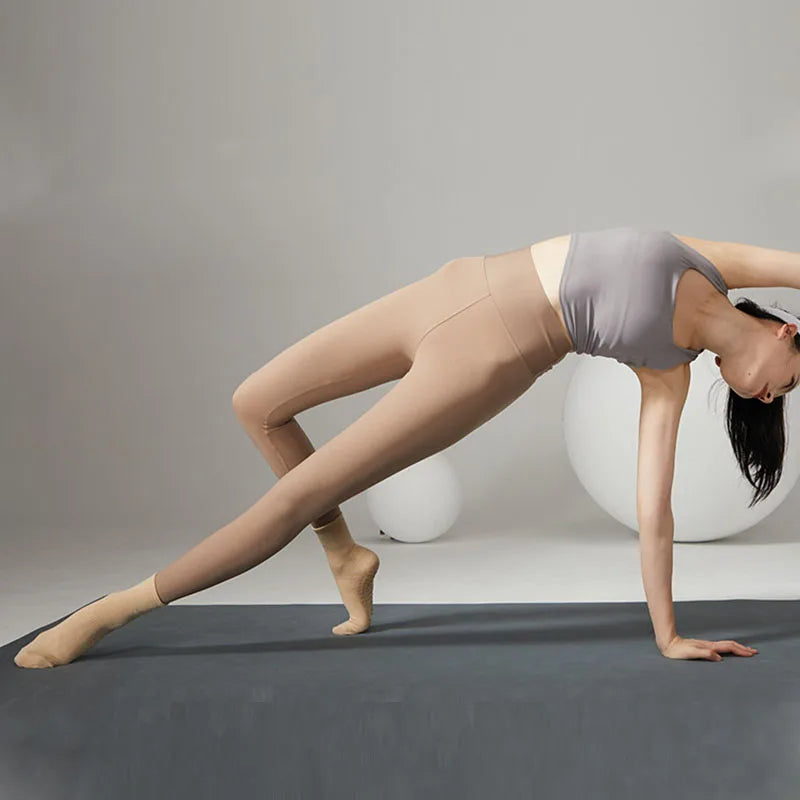 Chaussettes antidérapantes Pilates/Yoga Beige