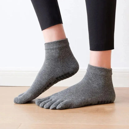 Chaussettes Pilates antidérapantes Orange