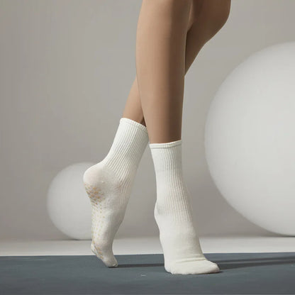 Chaussettes antidérapantes Pilates/Yoga Beige