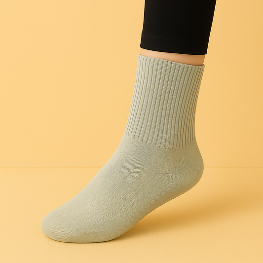 Chaussettes antidérapantes Pilates/Yoga Mid-Cut 2 Violet